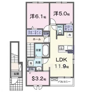 千里パークウェイ2【2階】の間取り