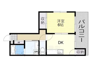 東豊ビルマンション【4階】の間取り