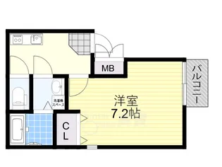 ウィンズコート蛍池南【3階】の間取り