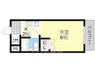 ロイヤルエスペラントオクノ【4階】の間取り