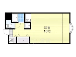 江坂アパートメント【9階】の間取り