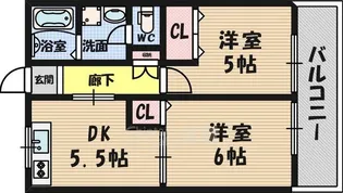 山手弐番館【1階】の間取り