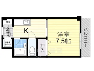 ヴェルドゥール北春日丘【2階】の間取り