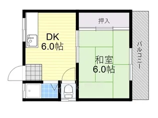 椿ハイツ【2階】の間取り