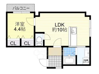 大阪府摂津市千里丘1丁目【マンション】の間取り