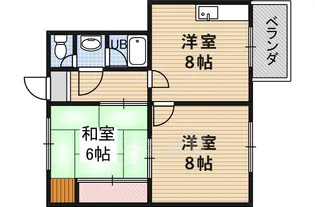 リブレ三光3【2階】の間取り