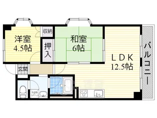 パークハイツミシマ2【4階】の間取り