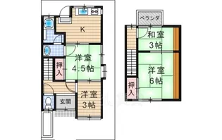 大阪府茨木市水尾2丁目【一戸建】の間取り