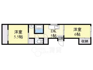上穂ハイツ【2階】の間取り