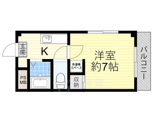 エンジェリマンション【1階】の間取り
