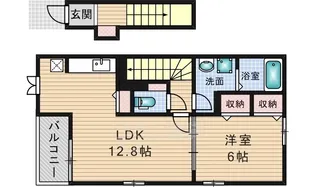 イリーデ摂津【2階】の間取り