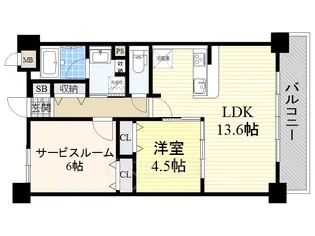 メゾンさわやか【1階】の間取り