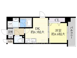 レシオ千里丘【5階】の間取り