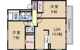 グランシャリオ【1階】の間取り