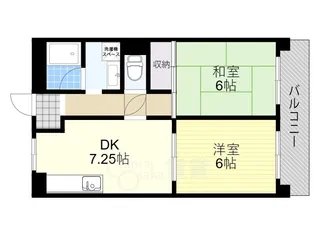 此君園ハイツ【4階】の間取り