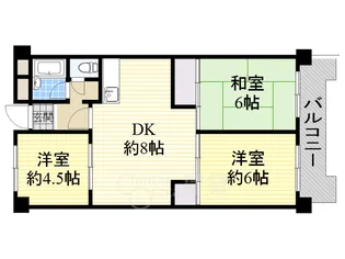 3DKの間取り画像