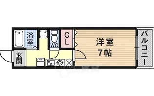 ヴィ・ラージュ吉田【3階】の間取り