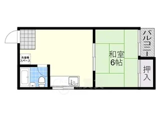 奥田孝コーポ【1階】の間取り