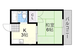 ハイツ森田【2階】の間取り