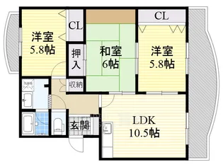 ハイツシャルマン【4階】の間取り