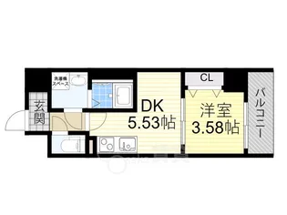 Serie東淀川【4階】の間取り