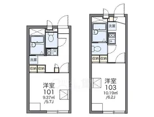 ノーサイド大池【2階】の間取り