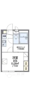 レオパレスKアンドS【1階】の間取り