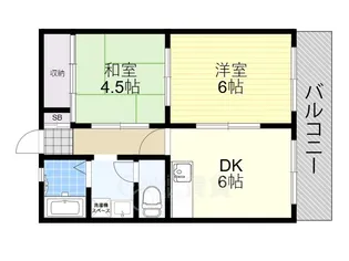 ノムラマンション【3階】の間取り