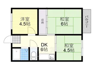 箕面メイプル【1階】の間取り