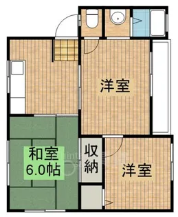 ハイツ茨木【1階】の間取り