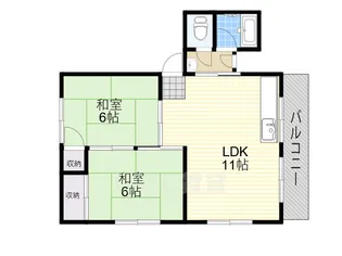 井上マンション【2階】の間取り