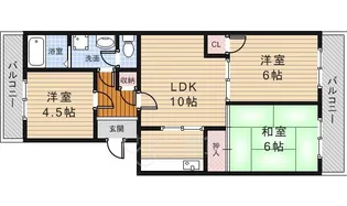 HEIGHTS CASTY【2階】の間取り