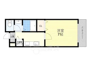 リーフジャルダン総持寺駅前【3階】の間取り