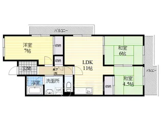 メゾントゥルース【2階】の間取り