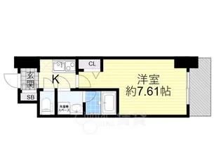 ブランシエスタ天満【10階】の間取り