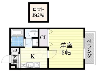 ペルル垂水【2階】の間取り