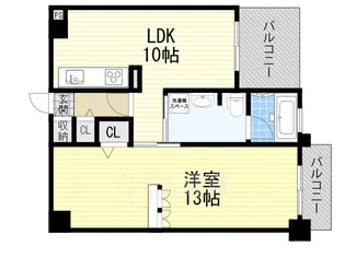 PHOENIX緑地公園【3階】の間取り
