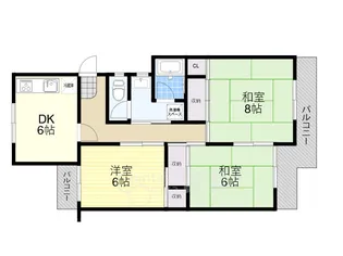 上穂積住宅1棟【3階】の間取り