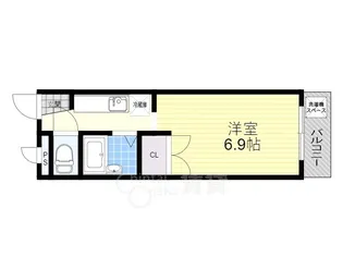 サンライズ箕面【2階】の間取り