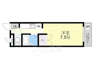 サンライズ箕面【1階】の間取り