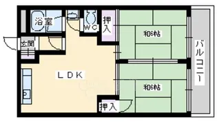 大阪府大阪市東淀川区北江口2丁目【マンション】の間取り