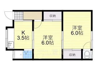 中里文化3号棟【2階】の間取り