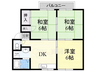 セジュール小柳1【2階】の間取り