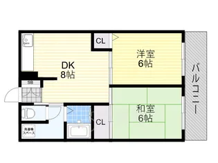 第2あかつきマンション【4階】の間取り