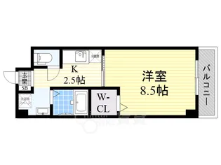 ピアチェーレ千里山【1階】の間取り