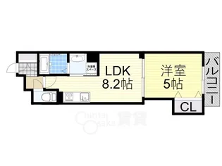 クリエオーレ豊島南【1階】の間取り