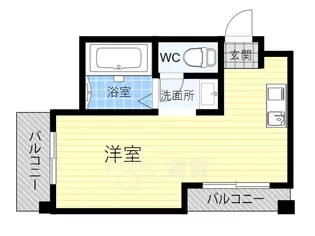 シャンクレール南堀江【3階】の間取り