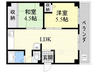 寺田ハイツ【2階】の間取り
