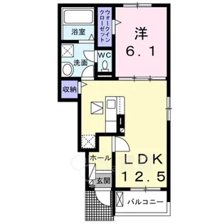 マシオンレーヴ豊南【1階】の間取り