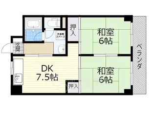 大阪府茨木市双葉町【マンション】の間取り